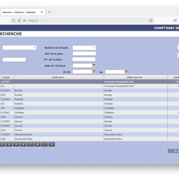 [smaller image] illustration de Compt'Easy Asso SaaS:  la recherche